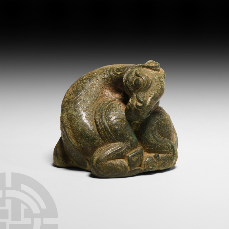 Chinese Han Style Bronze Horse Weight
19th-20th century A.D. A Han style bronze...