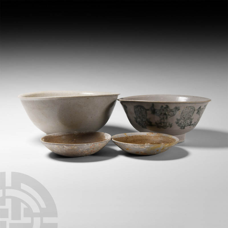 Chinese Tek Sing Shipwreck Pottery Collection
19th century A.D. A group of four...