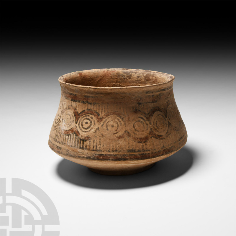 Indus Valley Painted Vessel
3rd millennium B.C. A ceramic vessel of carinated f...