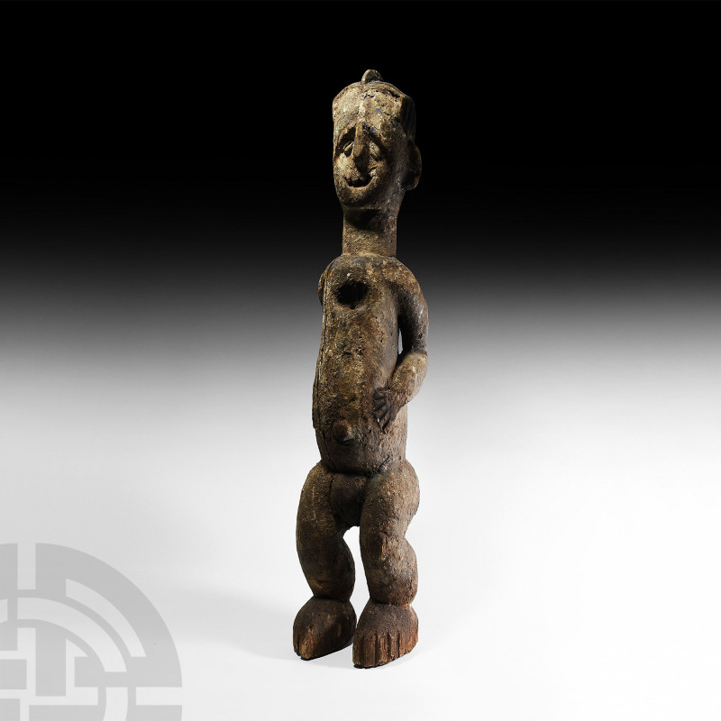 Large West African Standing Wooden Figure
19th-20th century A.D. A large carved...