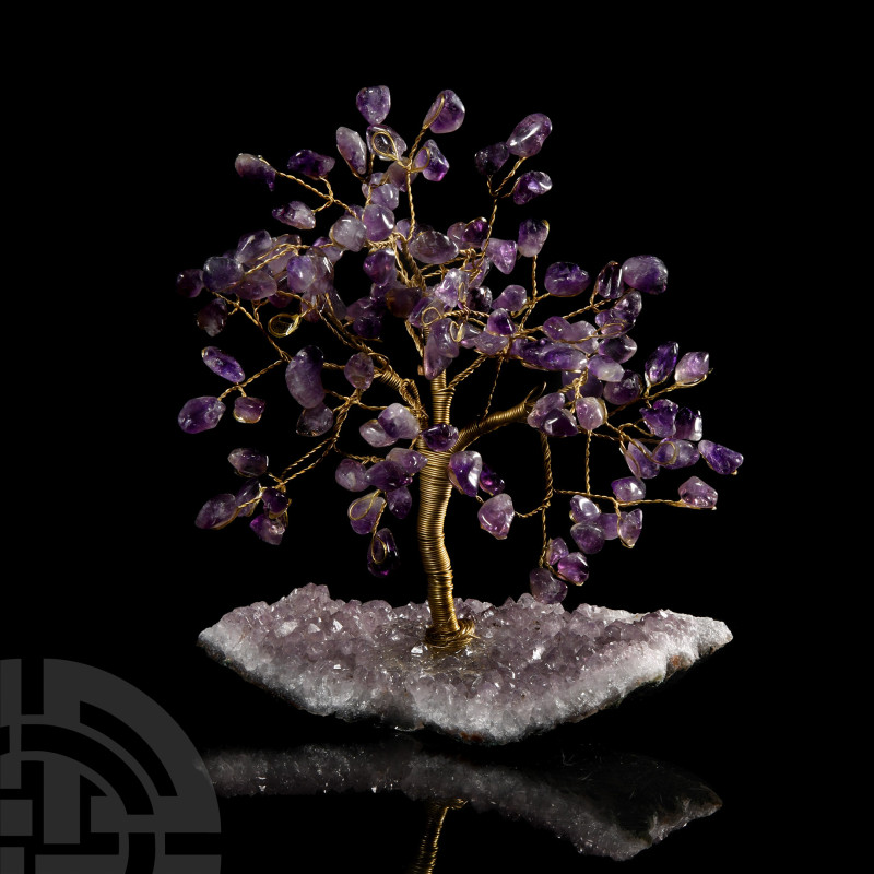 Natural History - Amethyst Gem Tree
A medium size gemstone tree consisting of a...