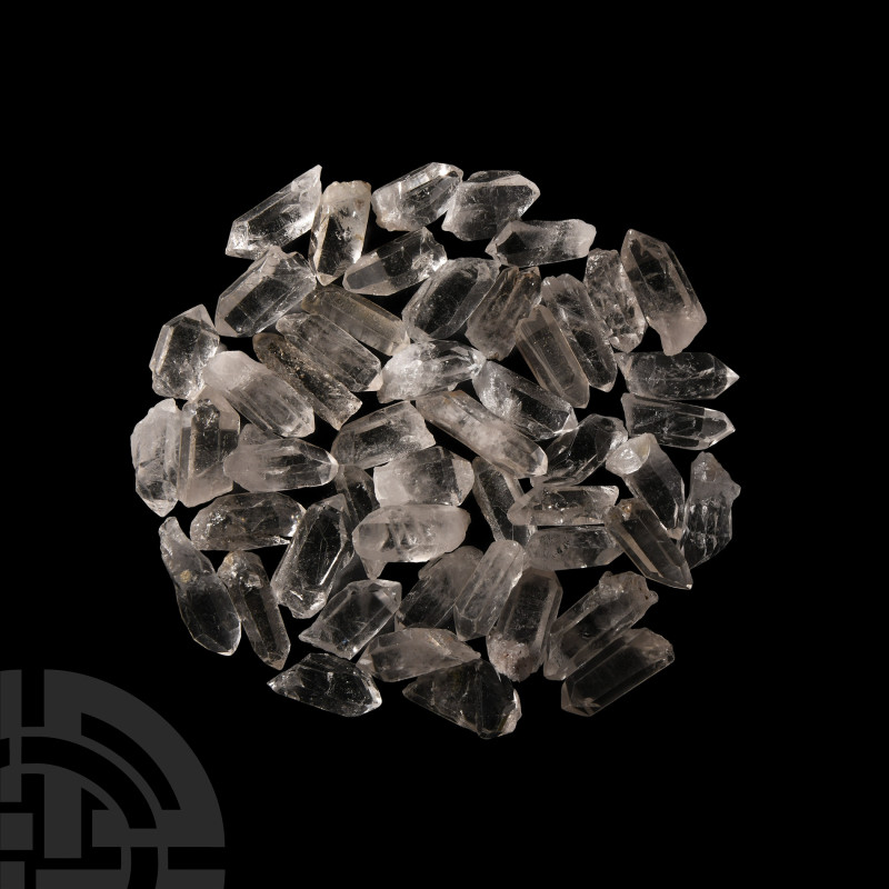 Natural History - Quartz Crystal Mineral Specimen Group
A group of 50 clear qua...