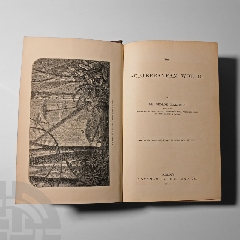 Natural History Books - Hartwig - The Subterranean World
Published 1871 A.D. Ha...