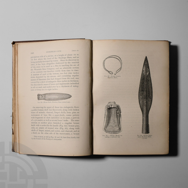 Natural History Books - Dawkins - Cave Hunting
Published 1874 A.D. Dawkins, W. ...