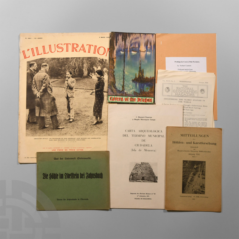 Natural History Books - European Caves - Speleological Papers and Offprints
19t...