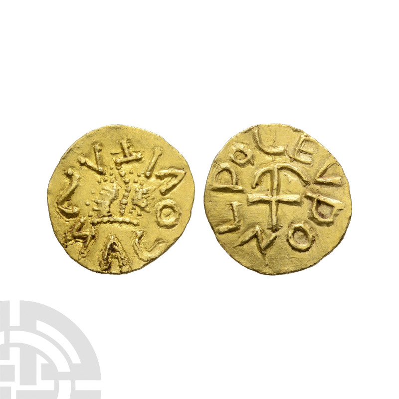 Anglo-Saxon Coins - Merovingian - National Phase - Tasnacum Gold Tremissis
7th ...