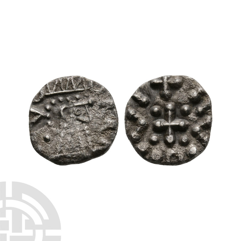 Anglo-Saxon Coins - Continental Issues - Series D, Type 2c - AR Sceatta
695-740...