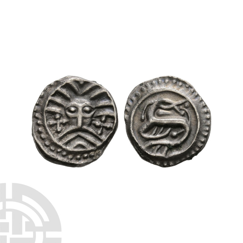 Anglo-Saxon Coins - Continental Issues - Series X - Wodan Bust AR Sceatta
695-7...