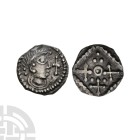 Anglo-Saxon Coins - Secondary Phase - Series G Type 3a - Portrait AR Sceatta