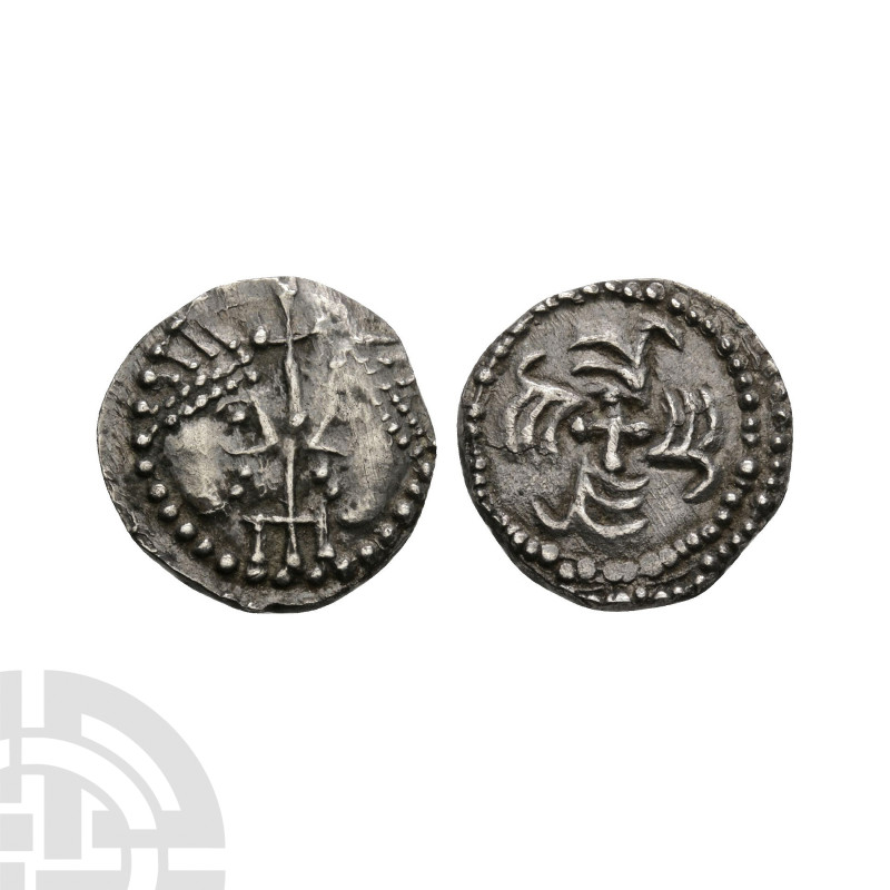 Anglo-Saxon Coins - Secondary Phase - Series J Type 37 - Double Portrait AR Scea...