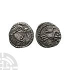 Anglo-Saxon Coins - Secondary Phase - Series J, Type 36 - Two Birds AR Sceatta