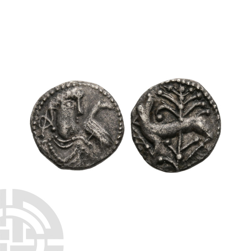 Anglo-Saxon Coins - Secondary Phase - Series K Type 42 - Portrait AR Sceatta
71...