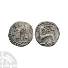 Anglo-Saxon Coins - Secondary Phase - Series N Type 41b - Two Figures AR Sceatta
