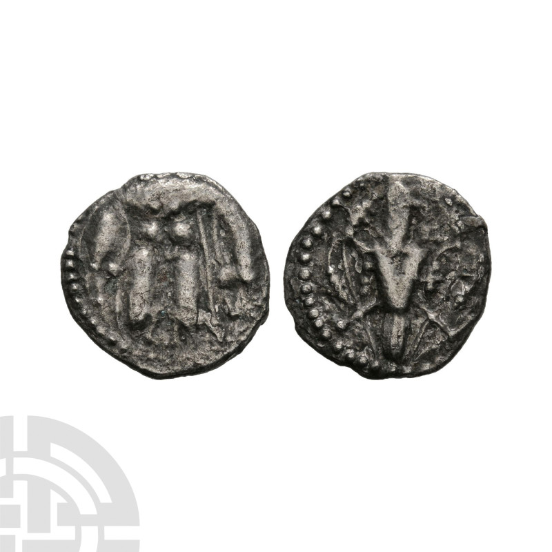 Anglo-Saxon Coins - Secondary Phase - Series V - Wolf and Twins AR Sceatta
710-...