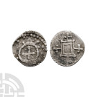 Saxon Coins - Merovingian - Standard AR Denier