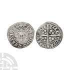 English Medieval Coins - Edward I - Bury St. Edmunds - Long Cross AR Penny