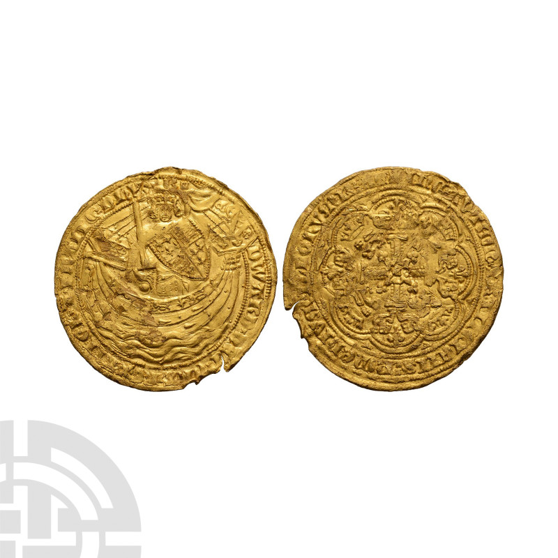 English Medieval Coins - Edward III - Pre Treaty Series E - Gold Noble
1352-135...