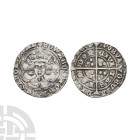 English Medieval Coins - Edward IV - London - Muled Marks Heavy Coinage Groat
