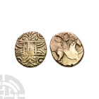 Celtic Iron Age Coins - Iceni - Irstead Trefoil - Gold Quarter Stater