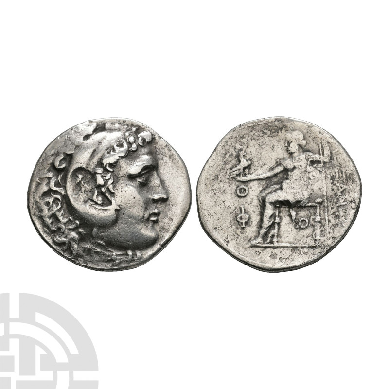 Ancient Greek Coins - Macedonia - Alexander III (the Great) - Countermarked Zeus...