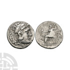 Ancient Greek Coins - Macedonia - Alexander III (the Great) - Countermarked Zeus AR Tetradrachm
