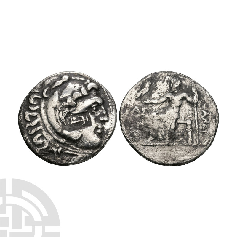 Ancient Greek Coins - Macedonia - Alexander III (the Great) - Countermarked Zeus...