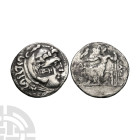 Ancient Greek Coins - Macedonia - Alexander III (the Great) - Countermarked Zeus AR Tetradrachm