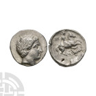 Ancient Greek Coins - Patraos of Paeonia - Apollo AR Tetradrachm