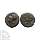 Ancient Greek Coins - Syracuse - Athena AE Litra
