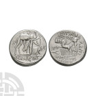 Ancient Roman Republican Coins - M Aemilius Scaurus / P Plautius Hypsaeus - Aretas AR Denarius