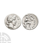 Ancient Roman Imperial Coins - Augustus - P. Petronius Turpilianus AR Denarius