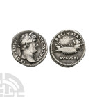 Ancient Roman Imperial Coins - Hadrian - Galley AR Denarius