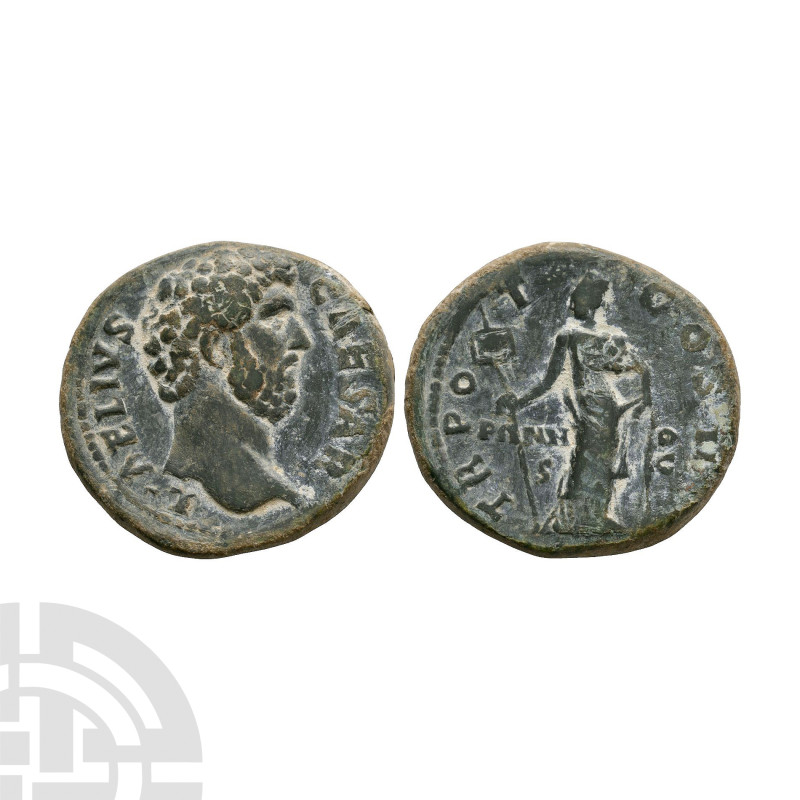 Ancient Roman Imperial Coins - Aelius - Pannonia AE As
137 A.D. Rome mint. Obv:...