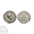 Ancient Roman Imperial Coins - Divus Antonius Pius - Crematorium AR Denarius