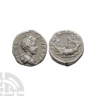 Ancient Roman Imperial Coins - Caracalla - Galley AR Denarius