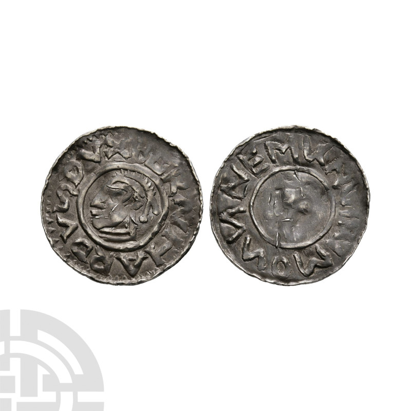 World Coins - Saxony - Luneburg - Bernhard I - AR Denier
973-1011 A.D. Obv: pro...