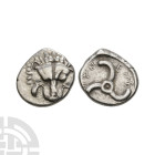 Ancient Greek Coins - Lycia - Trbbanimi - Triskeles AR Fraction