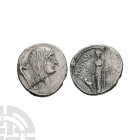 Ancient Roman Republican Coins - L Hostilius Saserna - Gaulish Captive Denarius