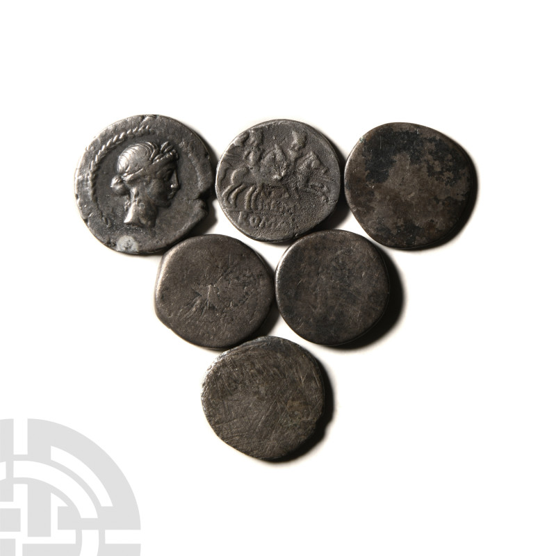 Ancient Roman Republican Coins - Republican and Later - AR Denarii Group [6]
1s...