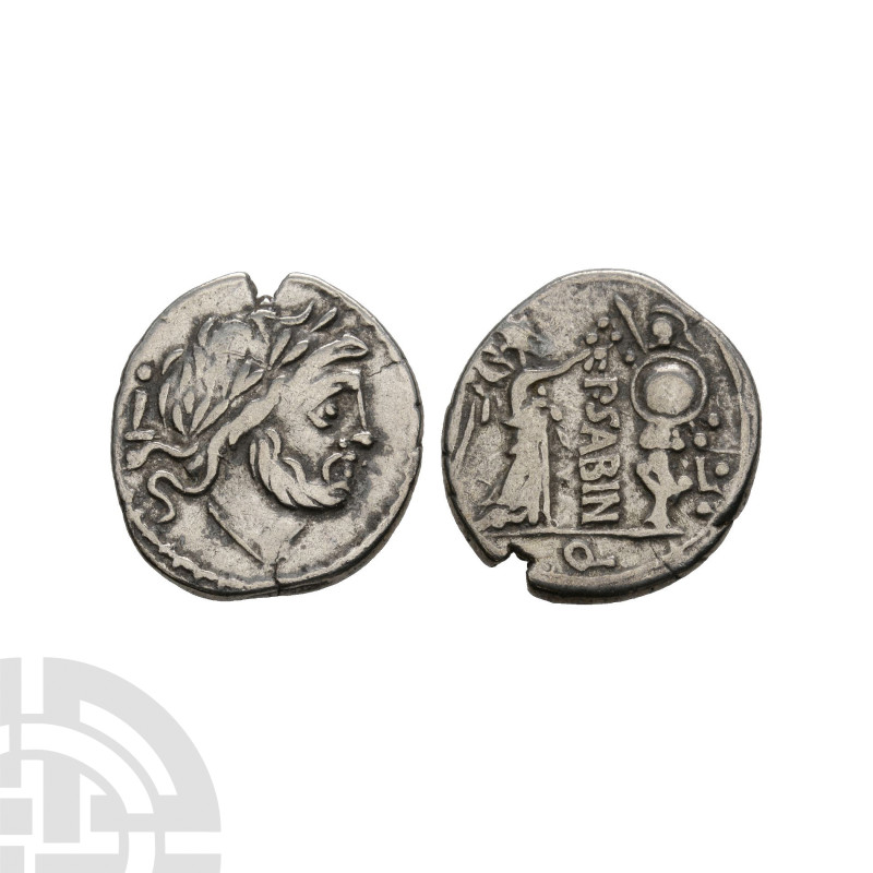 Ancient Roman Republican Coins - P Vettius Sabinus - Victory AR Quinarius
99 B....