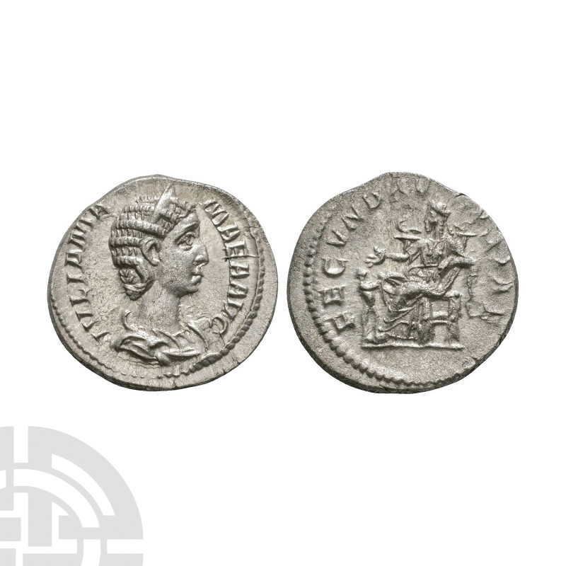 Ancient Roman Imperial Coins - Julia Mamaea - Fecunditas AR Denarius
232 A.D. M...