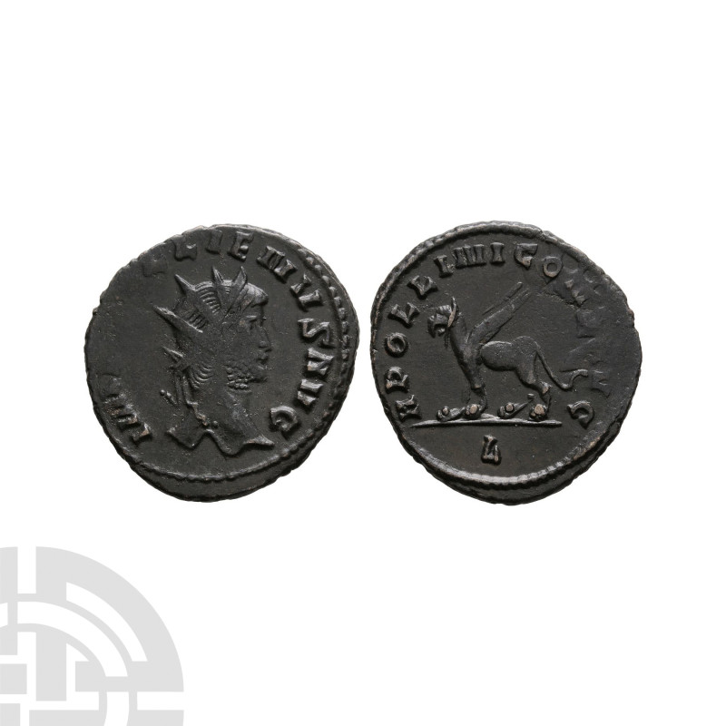 Ancient Roman Imperial Coins - Gallienus - Griffin AE Antoninianus
267-268 A.D....