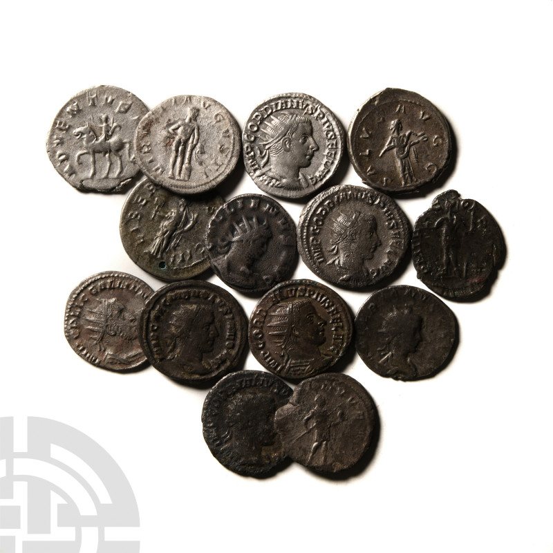 Ancient Roman Imperial Coins - Gordian III and Later - AR Antoninianii Group [14...