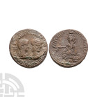 Ancient Roman Provincial Coins - Gordian III and Tranquillina - Singara - Tyche Bronze