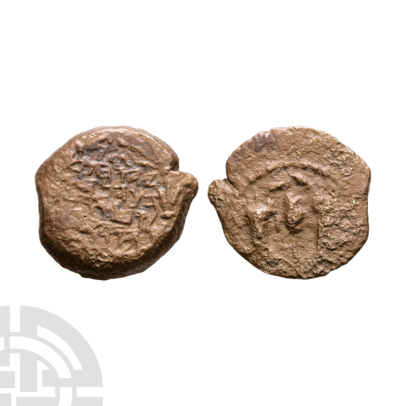 Ancient Roman Provincial Coins - Judea - John Hyracanus - AE Prutah
135-104 B.C...