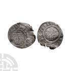 English Medieval Coins - Richard I - Canterbury / Meinir - Short Cross AR Penny