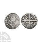 English Medieval Coins - Edward I - Newcastle upon Tyne - Long Cross AR Penny