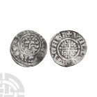 English Medieval Coins - Henry III - Canterbury / Willem Ta - Short Cross AR Penny