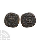 English Stuart Coins - Charles I - Rose Farthing