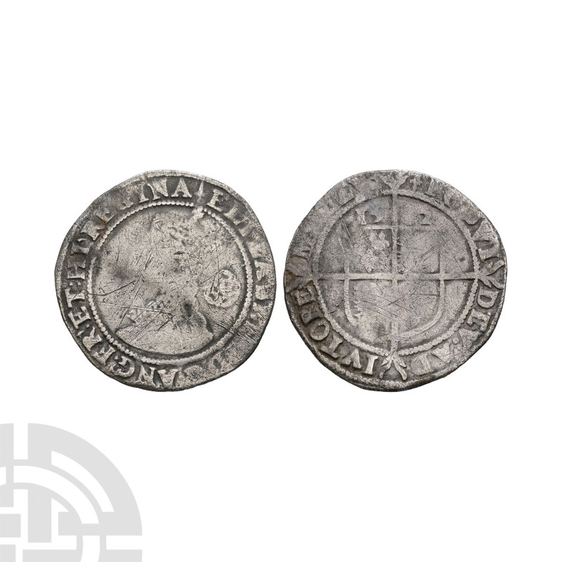 English Tudor Coins - Elizabeth I - 1582 - AR Sixpence
Dated 1582 A.D. Fifth is...